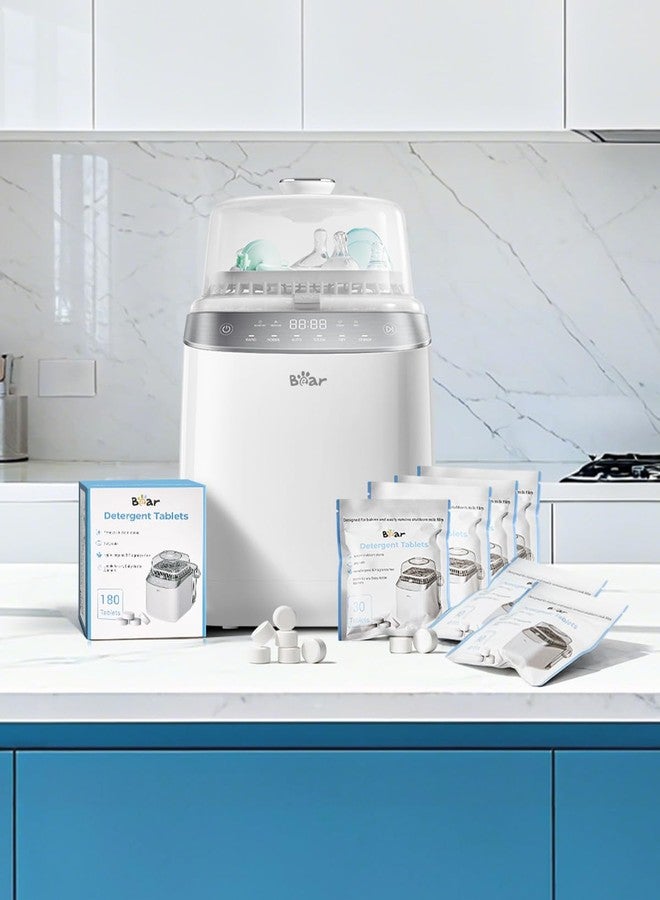 Bear Official Bottle Washer Tablets, 180 Count - Detergent Tablets for Bear & All Brand Bottle Washers, Powerful Milk Residue Remover - Image 2